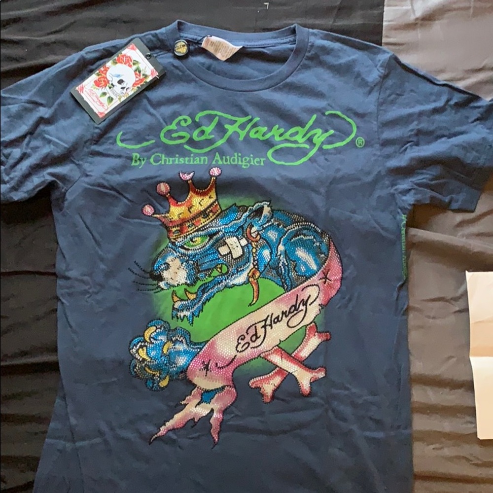 Ed Hardy jeweled shirt